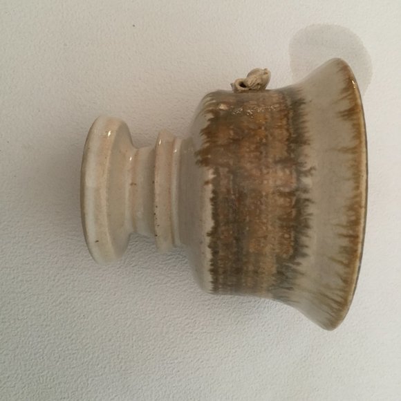 Handmade studio pottery glazed cup bowl footed small - Picture 4 of 7